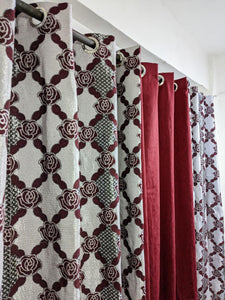 Luxurious Velvet jacquard Printed indoor Home Curtains