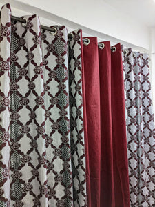 Luxurious Velvet jacquard Printed indoor Home Curtains