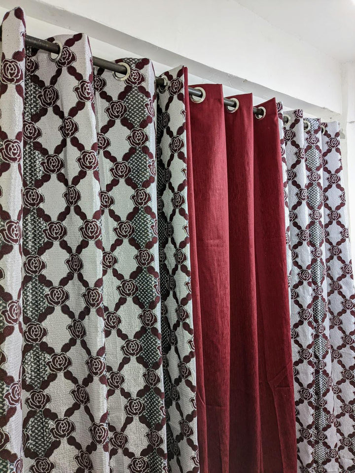 Luxurious Velvet jacquard Printed indoor Home Curtains