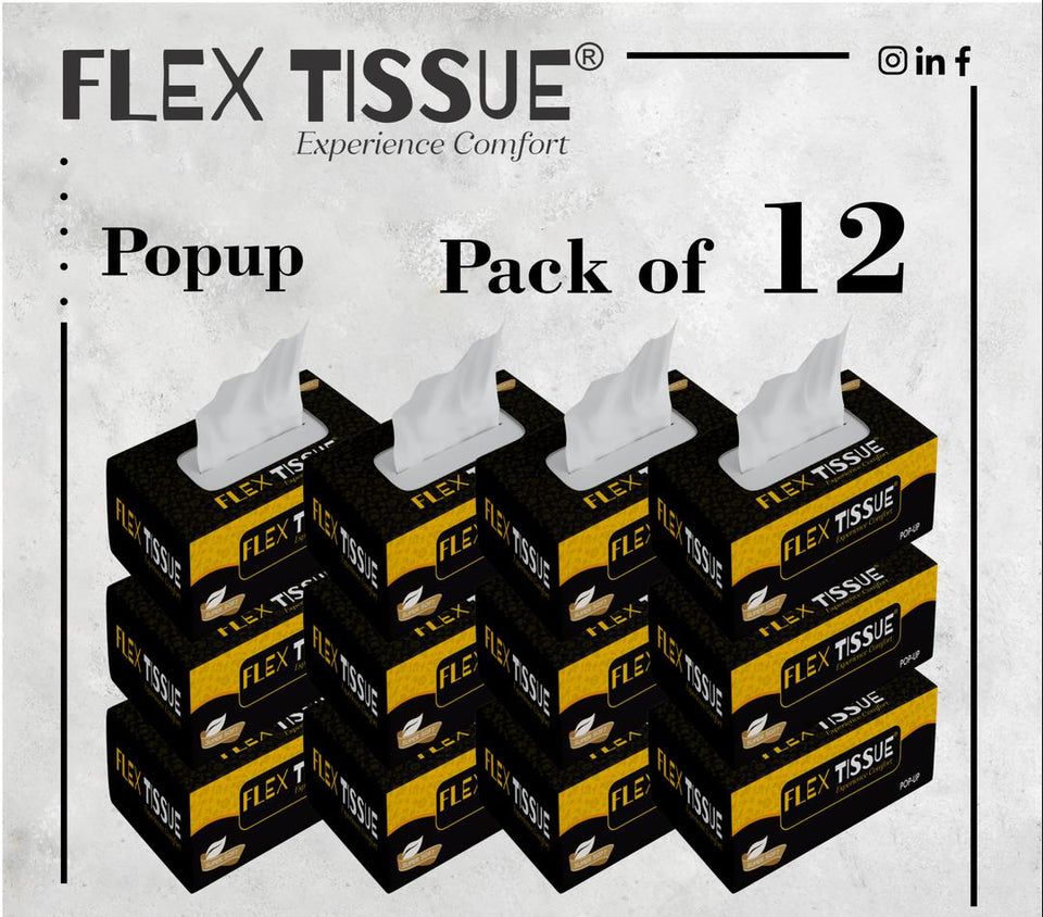 Stylish Black and Golden Tissue Boxes