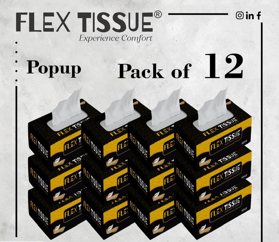 Stylish Black and Golden Tissue Boxes