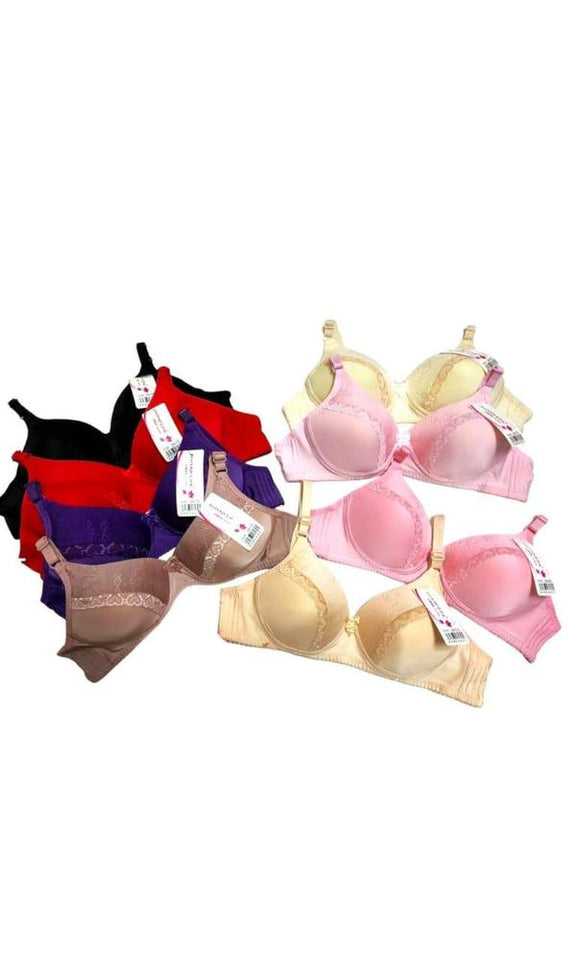 1 Pc Cotton Lace Padded Bra