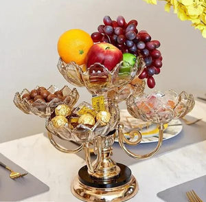 Elegant Golden Decorative Tray