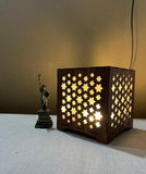 Star Design Laser Cut Wooden table lamp
