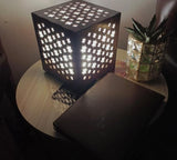 Star Design Laser Cut Wooden table lamp