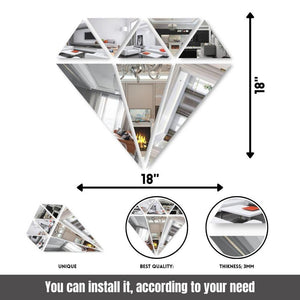 Diamond Shaped Wall Mirror