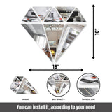 Diamond Shaped Wall Mirror