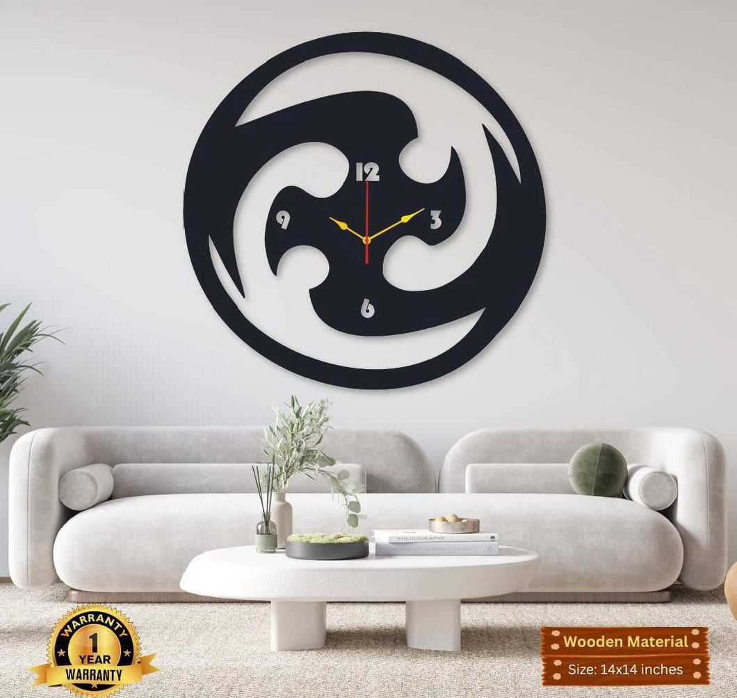Round Ninja Wall Clock