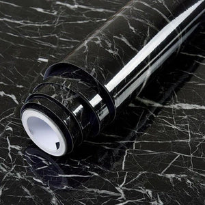 Self Adhesive Black Marble Sheet