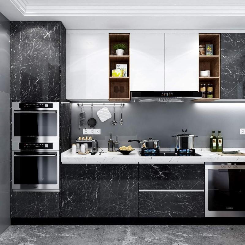 Self Adhesive Black Marble Sheet