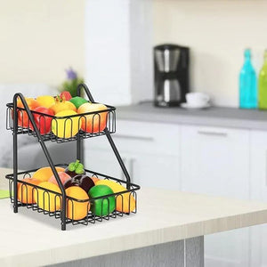 Stylish Stainless Steel Fruit Basket