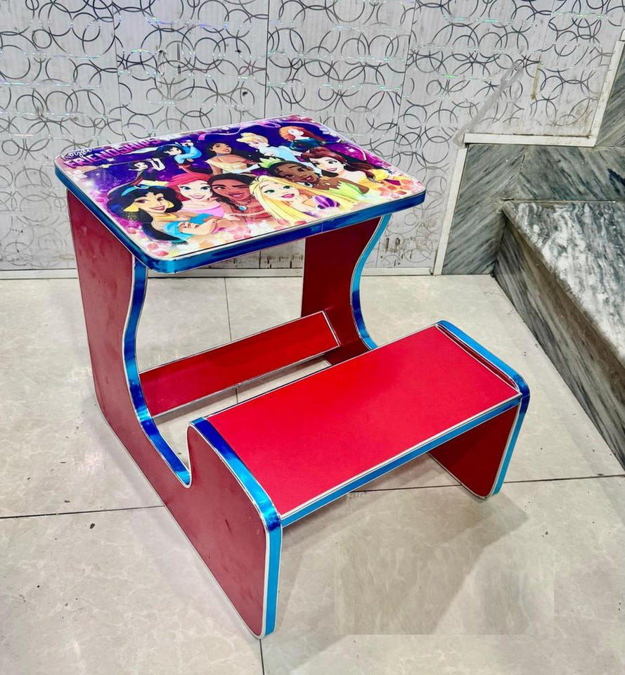 2 in 1 Kids Wooden Study And Dining Table