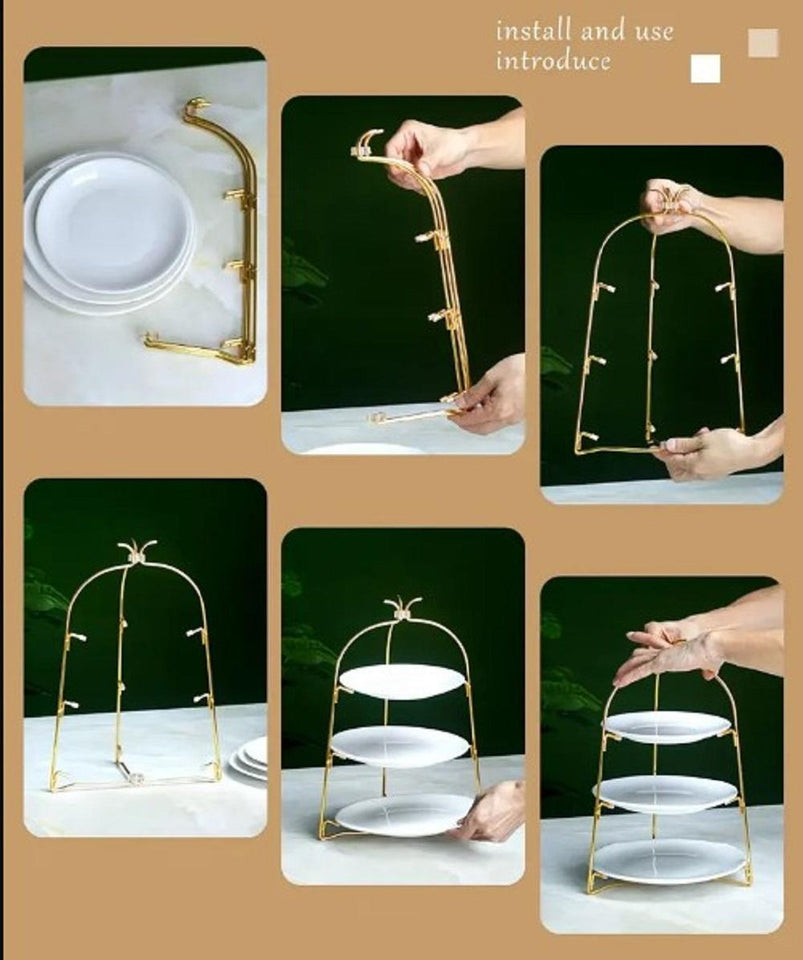 Golden Iron Organizer - 1 Pc Storage Solution For Convenient Organizer