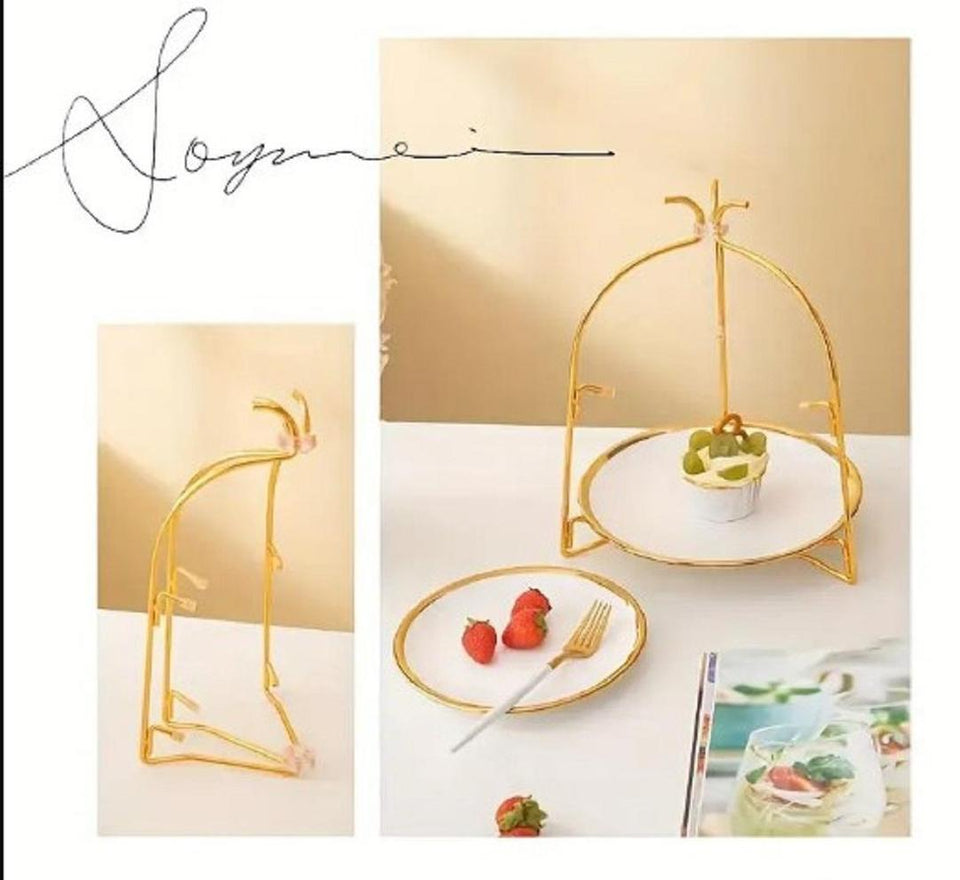 Golden Iron Organizer - 1 Pc Storage Solution For Convenient Organizer
