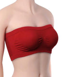 Multicolor Lycra Non-Padded Strapless Tube Bra