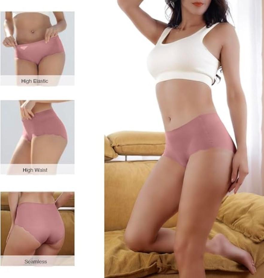 Multicolor High Rise Brief - 2Pcs Comfortable And Breathable Spandex Urnderwea
