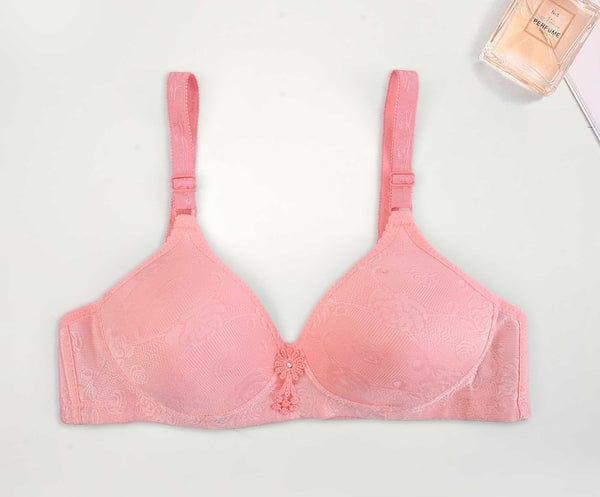 Comfortable Push Up Bra In Cotton-Polyester Blend