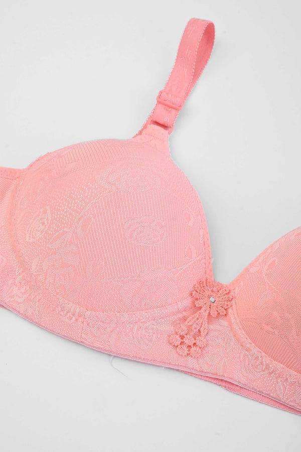 Comfortable Push Up Bra In Cotton-Polyester Blend