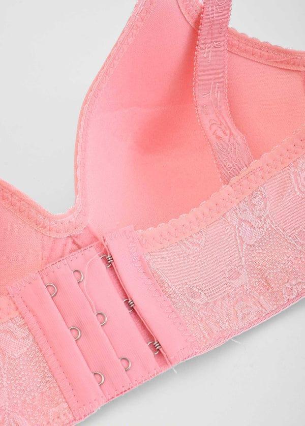 Comfortable Push Up Bra In Cotton-Polyester Blend