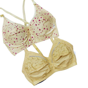 Cotton Embroidered Bra