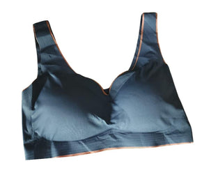 Nylon Plain Padded Sports Bra