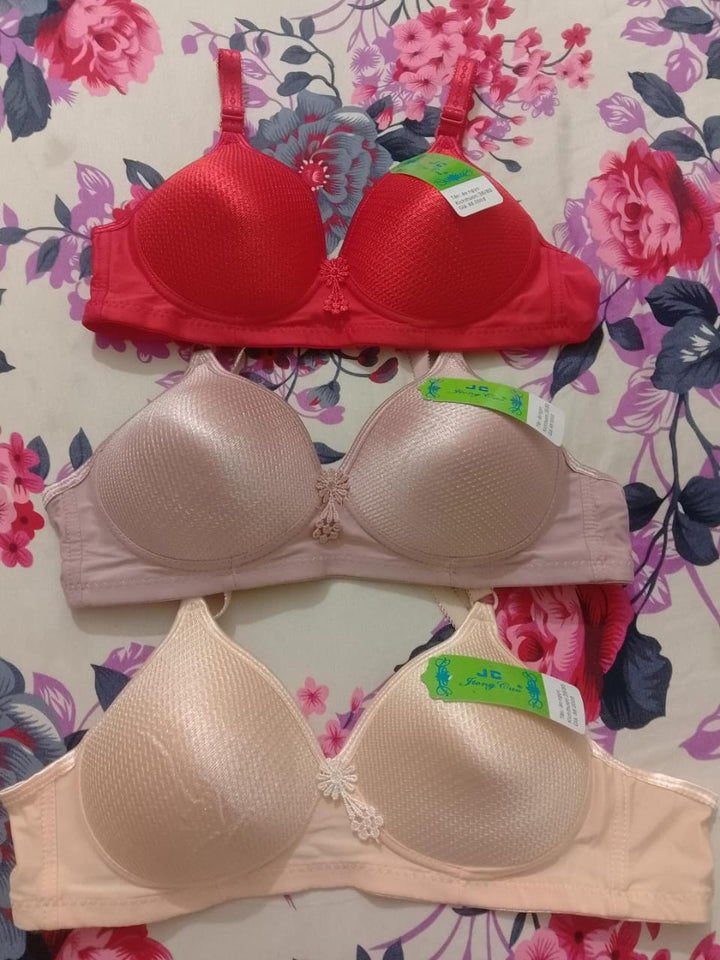 Jersey Sequins Padded Bra - Comfortable & Lightweight