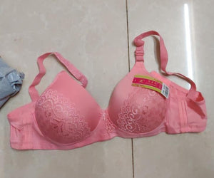 Silk Embroidered Multi Lines Bra