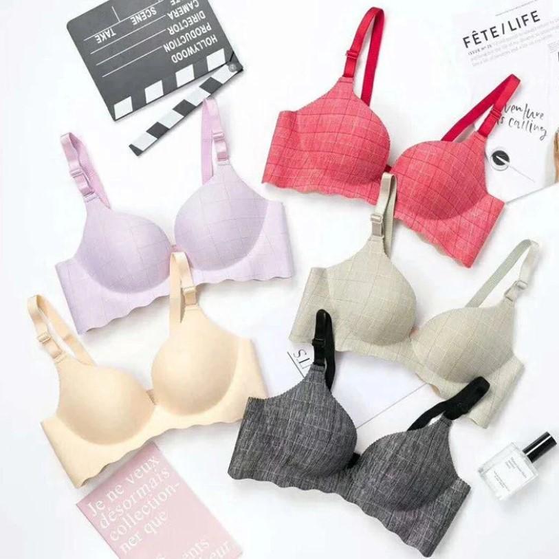 Multicolor Silk Push Up Bra - Comfortable And Lightweight - 1 Pc