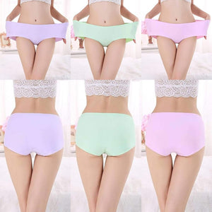Luxurious Silk Briefs - 3 Pcs Comfortable & Breathable Multicolor Plain Design