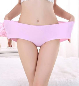 Luxurious Silk Briefs - 3 Pcs Comfortable & Breathable Multicolor Plain Design