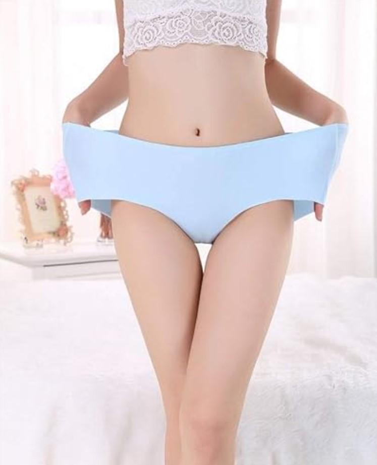 Luxurious Silk Briefs - 3 Pcs Comfortable & Breathable Multicolor Plain Design