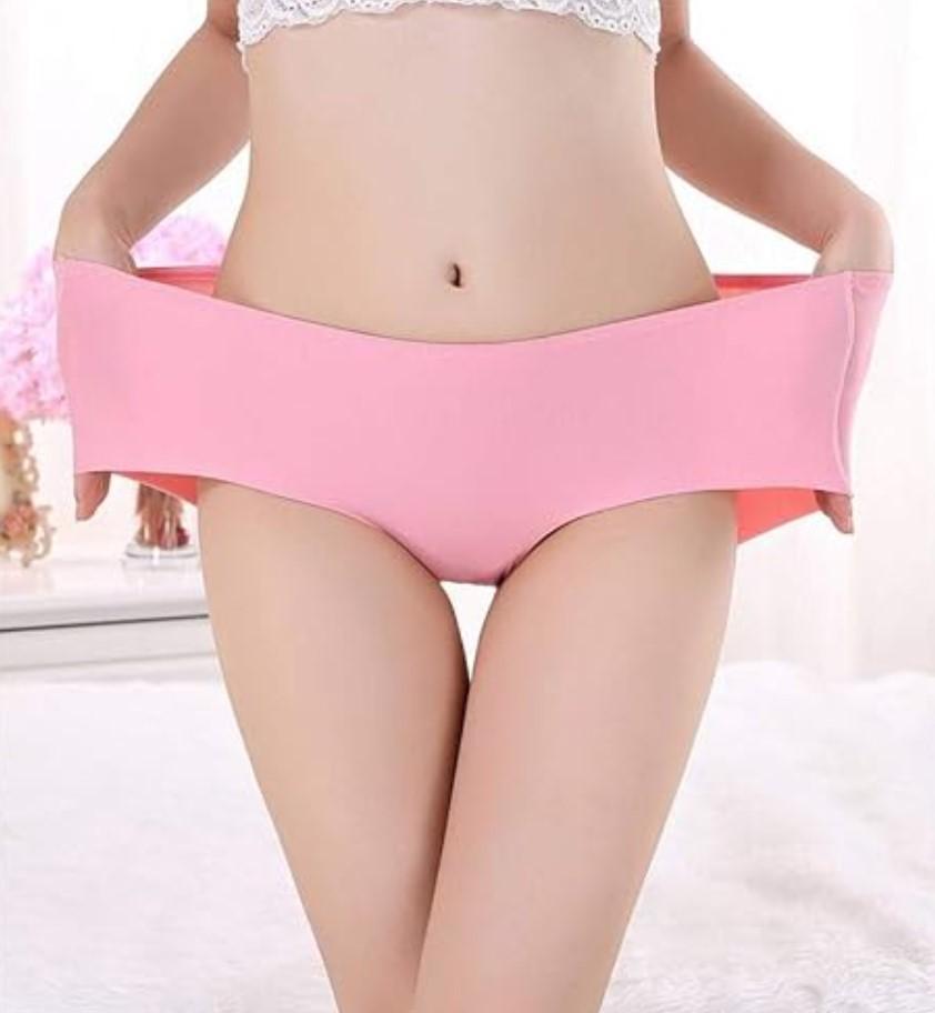Luxurious Silk Briefs - 3 Pcs Comfortable & Breathable Multicolor Plain Design