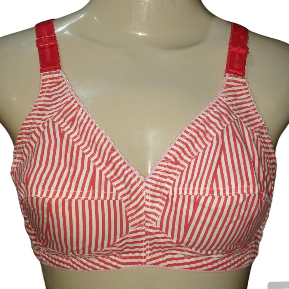 Pack Of 4 Cotton Bras For Girls & Women , Comfortable And Non Padded Bra