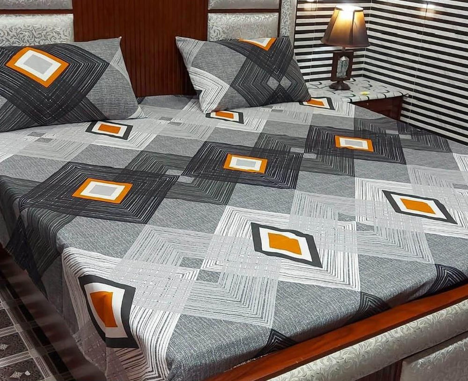 Cotton Printed Double Bedsheet