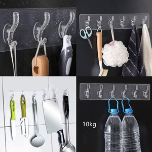 Durable Transparent Wall Mount Hook