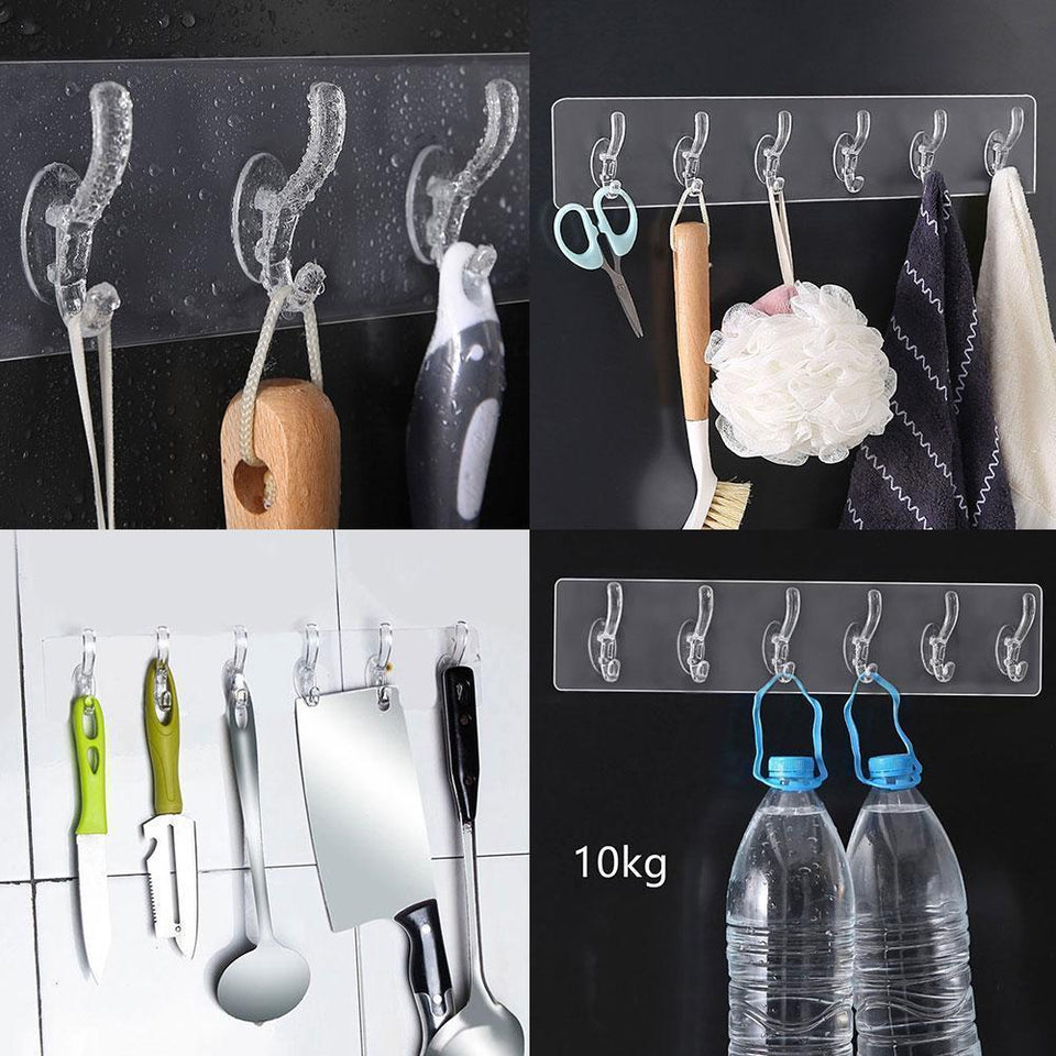 Durable Transparent Wall Mount Hook