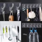 Durable Transparent Wall Mount Hook